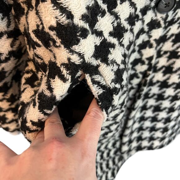 NEW Blank NYC Black White Checkered Your Own Beat Jacket Coat Size X-Small - Picture 8 of 14